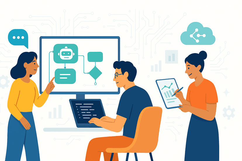 AI Team Illustration